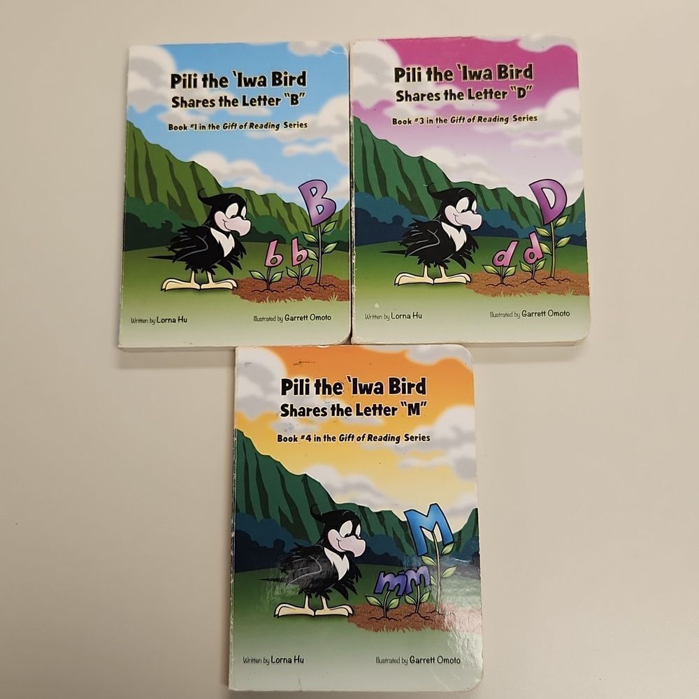 Pili the Iwa Bird Board Books #1, 3, and 4